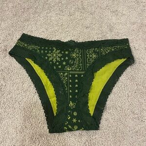 Savage X Fenty Essentials Lace Trim Stretch Cotton Cheeky Brief Underwear